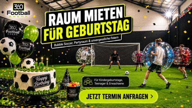 Rent a space for a birthday party at 360Footballarena – Indoor soccer arena with bubble soccer and room for guests