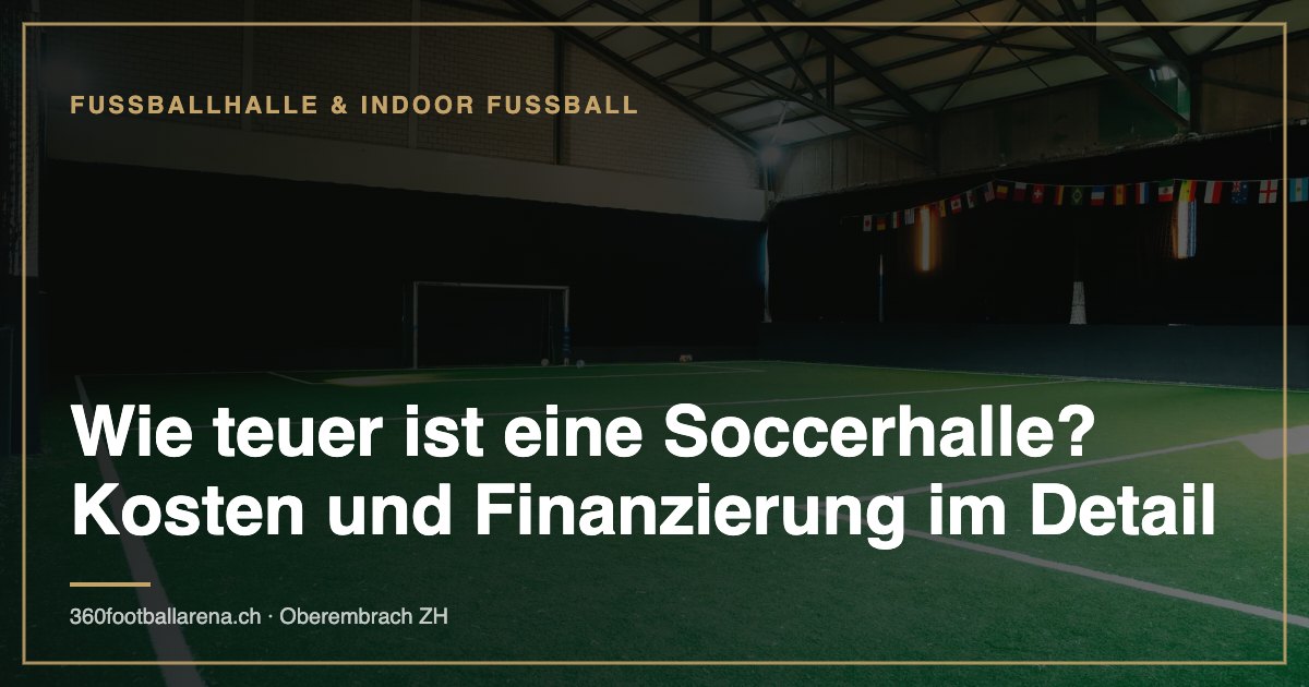 Combien coûte une salle de soccer ? Coûts et financement en détail